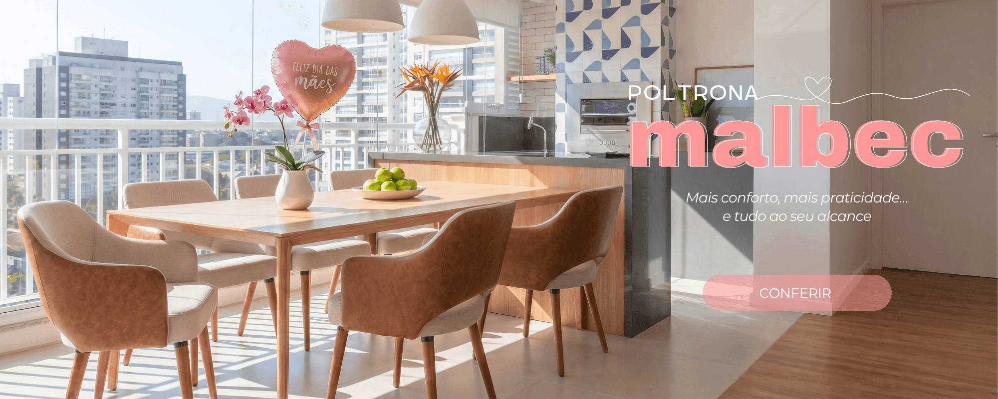 Poltrona Malbec · mais conforto, mais praticidade